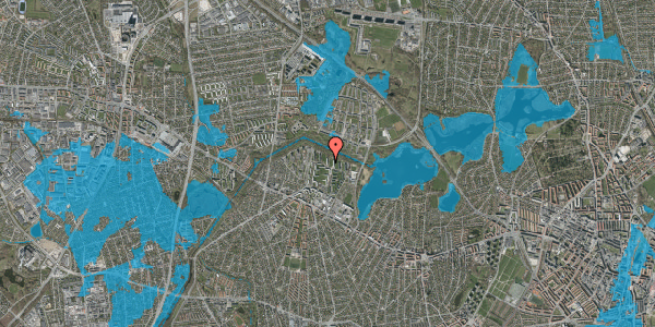 Oversvømmelsesrisiko fra vandløb på Kobbelvænget 19, st. tv, 2700 Brønshøj