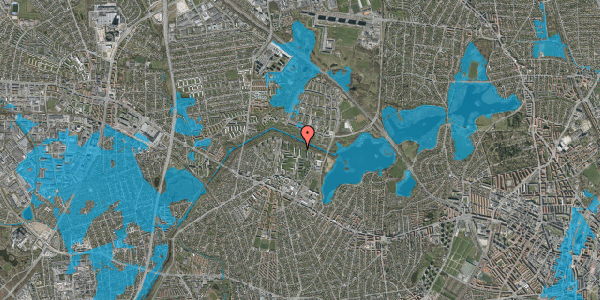 Oversvømmelsesrisiko fra vandløb på Kobbelvænget 39, st. th, 2700 Brønshøj