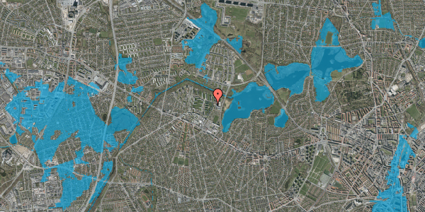 Oversvømmelsesrisiko fra vandløb på Kobbelvænget 42, st. tv, 2700 Brønshøj