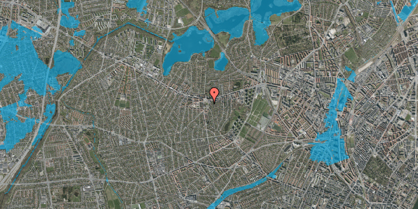 Oversvømmelsesrisiko fra vandløb på Krabbesholmvej 5, 1. , 2700 Brønshøj