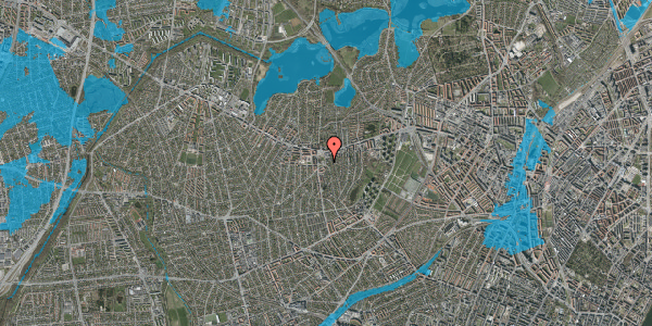 Oversvømmelsesrisiko fra vandløb på Krabbesholmvej 11, st. , 2700 Brønshøj