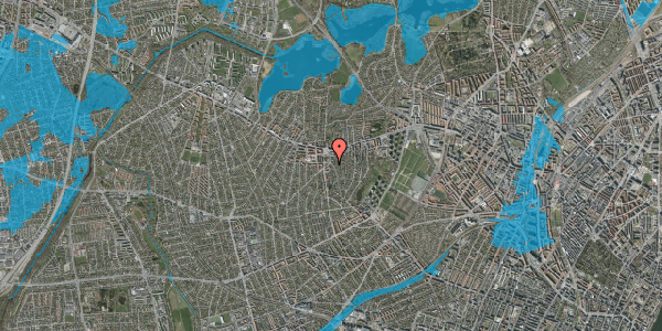 Oversvømmelsesrisiko fra vandløb på Krabbesholmvej 15, st. , 2700 Brønshøj