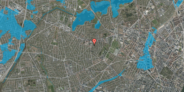 Oversvømmelsesrisiko fra vandløb på Krabbesholmvej 21, 3. , 2700 Brønshøj