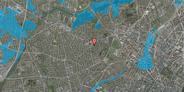 Oversvømmelsesrisiko fra vandløb på Krabbesholmvej 23, 2. tv, 2700 Brønshøj