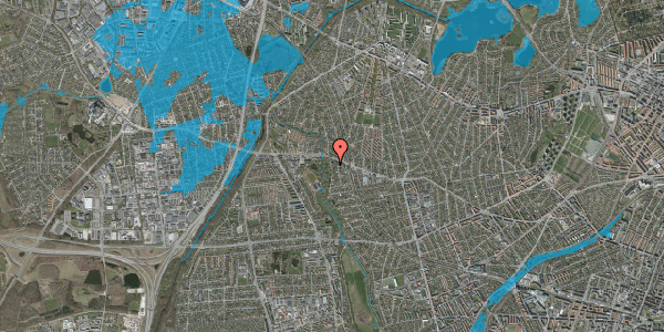 Oversvømmelsesrisiko fra vandløb på Krogebjerg 88, st. , 2720 Vanløse