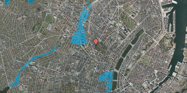 Oversvømmelsesrisiko fra vandløb på Kronborggade 5, 2. th, 2200 København N