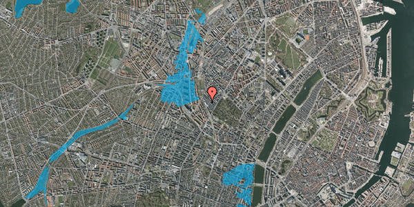 Oversvømmelsesrisiko fra vandløb på Kronborggade 20, kl. tv, 2200 København N