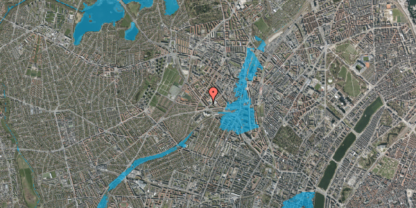 Oversvømmelsesrisiko fra vandløb på Kærsangervej 3, 1. th, 2400 København NV