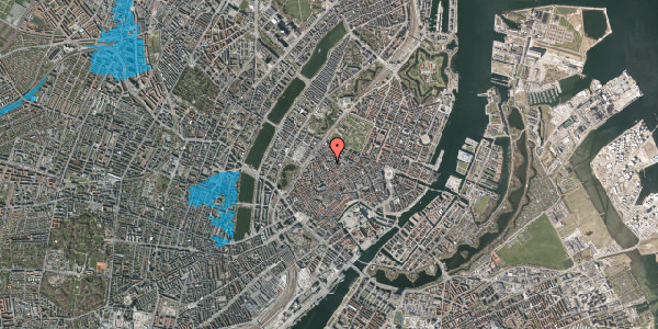Oversvømmelsesrisiko fra vandløb på Købmagergade 65, 2. tv, 1150 København K
