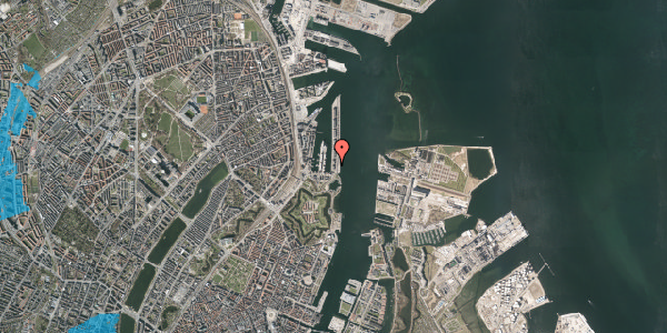 Oversvømmelsesrisiko fra vandløb på Langelinie Allé 5, st. 3, 2100 København Ø