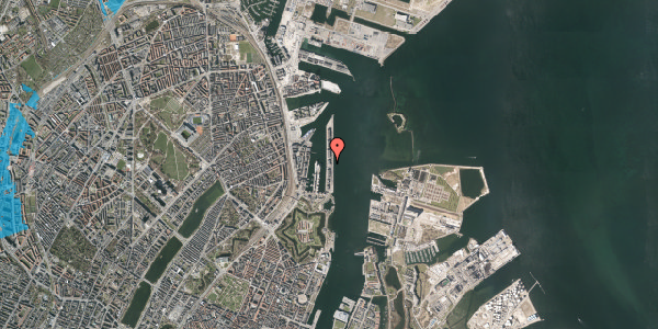 Oversvømmelsesrisiko fra vandløb på Langelinie Allé 25A, 1. tv, 2100 København Ø