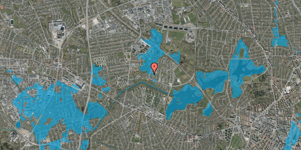 Oversvømmelsesrisiko fra vandløb på Langhusvej 8, 2. tv, 2700 Brønshøj