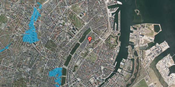 Oversvømmelsesrisiko fra vandløb på Lille Farimagsgade 1, st. th, 2100 København Ø