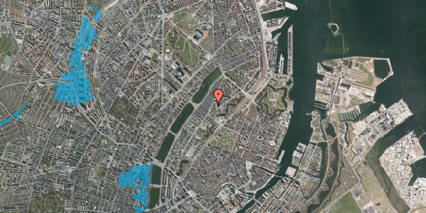 Oversvømmelsesrisiko fra vandløb på Lille Farimagsgade 4, st. th, 2100 København Ø
