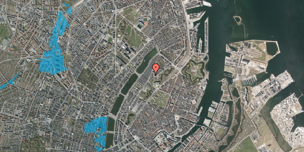 Oversvømmelsesrisiko fra vandløb på Lille Farimagsgade 8, 2. , 2100 København Ø