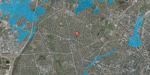 Oversvømmelsesrisiko fra vandløb på Lindholmsvej 23, 1. , 2700 Brønshøj