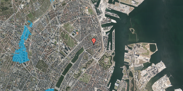 Oversvømmelsesrisiko fra vandløb på Lipkesgade 19A, 3. , 2100 København Ø