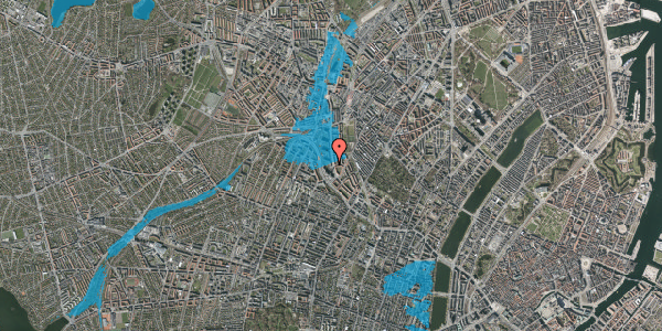 Oversvømmelsesrisiko fra vandløb på Lundtoftegade 5, 1. 4, 2200 København N