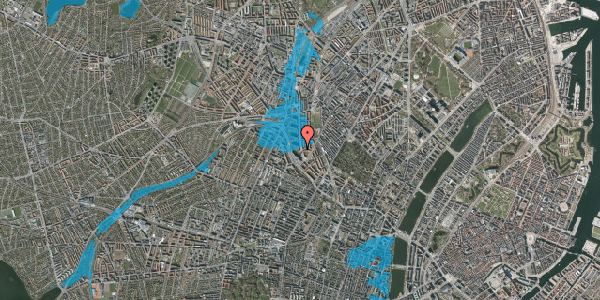 Oversvømmelsesrisiko fra vandløb på Lundtoftegade 5, 4. 4, 2200 København N