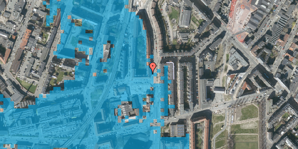 Oversvømmelsesrisiko fra vandløb på Lundtoftegade 93, 4. tv, 2200 København N