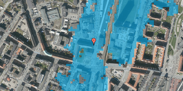 Oversvømmelsesrisiko fra vandløb på Lygten 3A, 4. th, 2400 København NV