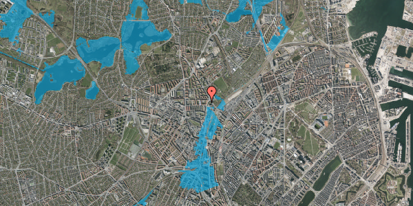 Oversvømmelsesrisiko fra vandløb på Lygten 59, kl. 2, 2400 København NV