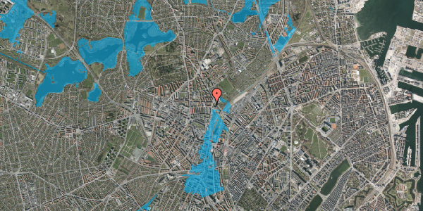 Oversvømmelsesrisiko fra vandløb på Lygten 59, 1. th, 2400 København NV