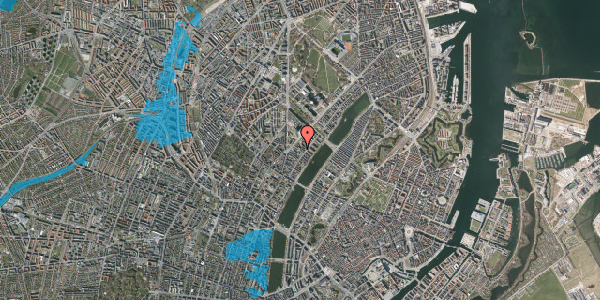 Oversvømmelsesrisiko fra vandløb på Læssøesgade 15, 2. th, 2200 København N