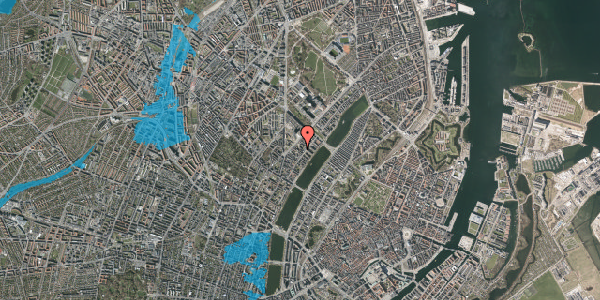 Oversvømmelsesrisiko fra vandløb på Læssøesgade 16C, 3. tv, 2200 København N
