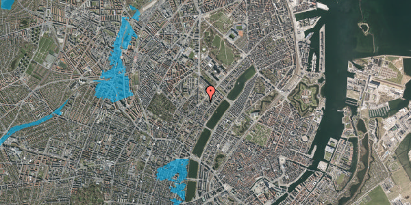 Oversvømmelsesrisiko fra vandløb på Læssøesgade 21, 1. tv, 2200 København N