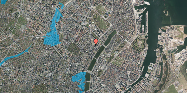 Oversvømmelsesrisiko fra vandløb på Læssøesgade 23, 1. th, 2200 København N
