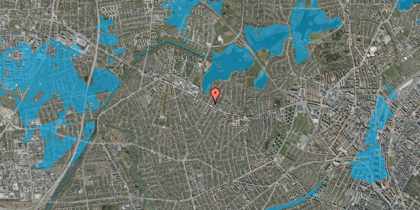 Oversvømmelsesrisiko fra vandløb på Løvetandsvej 7, st. tv, 2700 Brønshøj