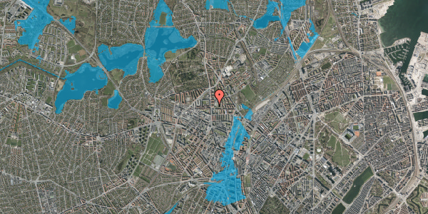 Oversvømmelsesrisiko fra vandløb på Magistervej 21, 4. tv, 2400 København NV