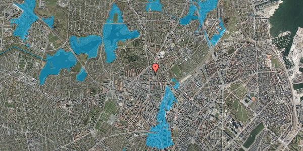 Oversvømmelsesrisiko fra vandløb på Magistervej 31, 1. th, 2400 København NV