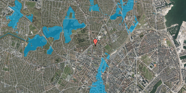Oversvømmelsesrisiko fra vandløb på Magistervej 62, 1. tv, 2400 København NV