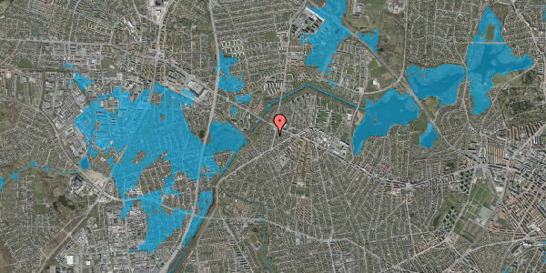 Oversvømmelsesrisiko fra vandløb på Marbjergvej 12, 1. , 2700 Brønshøj