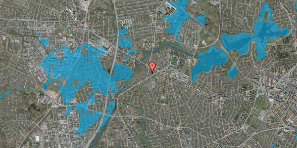 Oversvømmelsesrisiko fra vandløb på Marbjergvej 13, 1. , 2700 Brønshøj