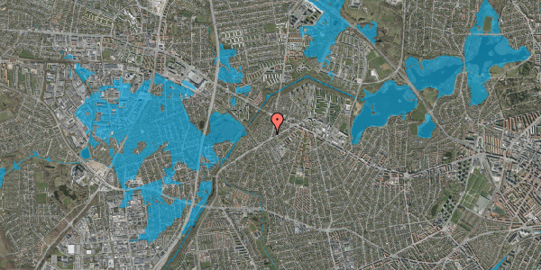 Oversvømmelsesrisiko fra vandløb på Marbjergvej 22, 1. , 2700 Brønshøj