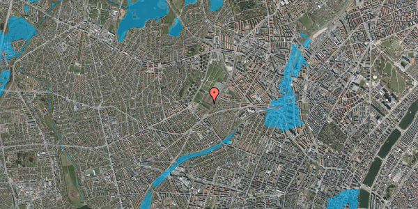Oversvømmelsesrisiko fra vandløb på Markvej 8, 2400 København NV