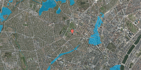 Oversvømmelsesrisiko fra vandløb på Markvej 27, 2400 København NV