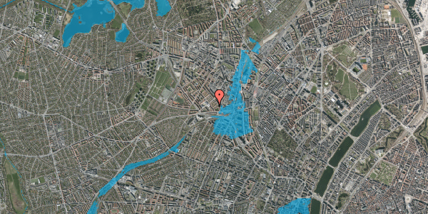 Oversvømmelsesrisiko fra vandløb på Mejsevænget 5, 2. tv, 2400 København NV