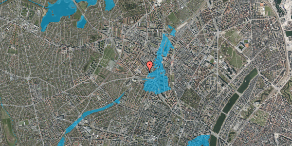 Oversvømmelsesrisiko fra vandløb på Mejsevænget 12, 1. tv, 2400 København NV
