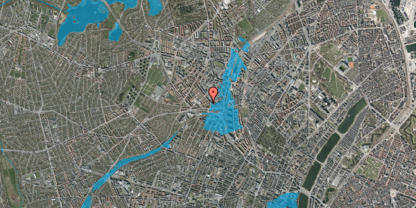 Oversvømmelsesrisiko fra vandløb på Mejsevænget 14, 2. tv, 2400 København NV