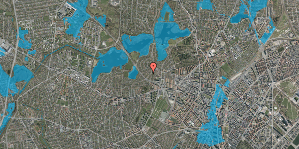 Oversvømmelsesrisiko fra vandløb på Mellemvangen 12, 2700 Brønshøj