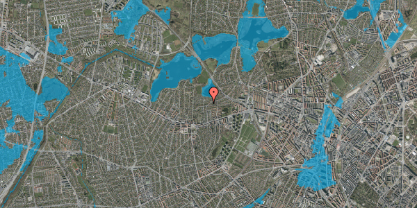 Oversvømmelsesrisiko fra vandløb på Mellemvangen 68, 2700 Brønshøj