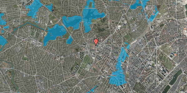 Oversvømmelsesrisiko fra vandløb på Mesterstien 1, 1. th, 2400 København NV