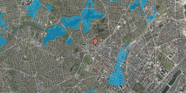 Oversvømmelsesrisiko fra vandløb på Mesterstien 3, 2. tv, 2400 København NV