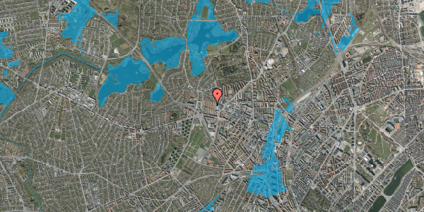 Oversvømmelsesrisiko fra vandløb på Mesterstien 5, 2. th, 2400 København NV