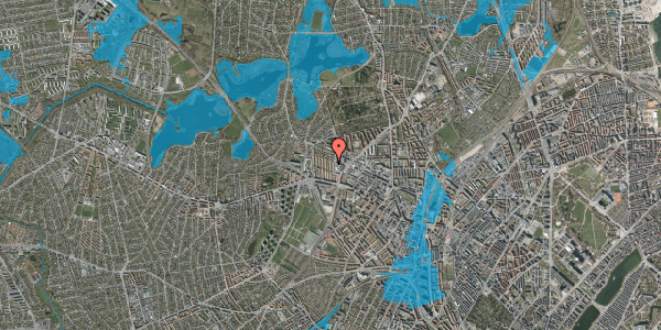 Oversvømmelsesrisiko fra vandløb på Mesterstien 12, 2. th, 2400 København NV