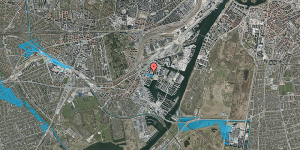 Oversvømmelsesrisiko fra vandløb på A.C. Meyers Vænge 1, 6. tv, 2450 København SV